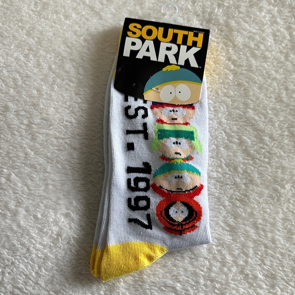Bioworld South Park Character Socks - Black and White